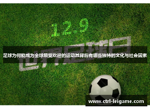 足球为何能成为全球最受欢迎的运动其背后有哪些独特的文化与社会因素